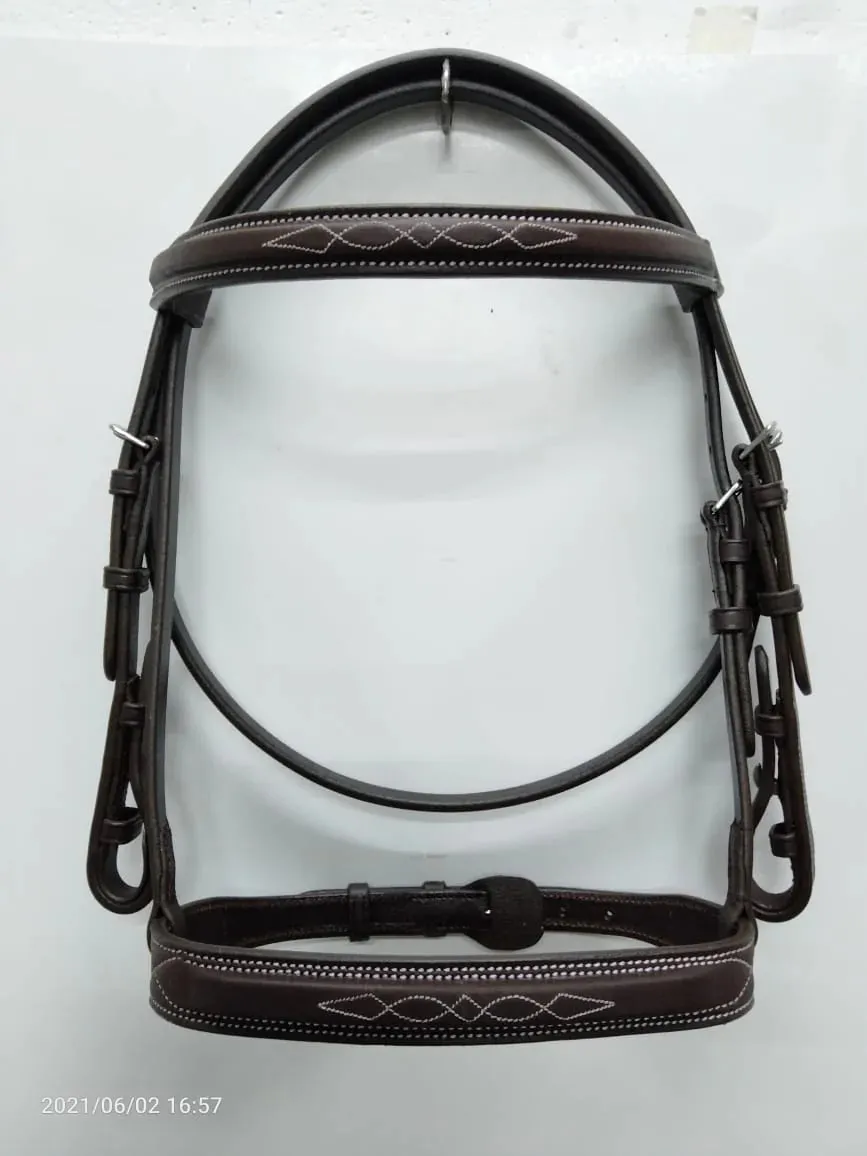 Belle & Bow | BROWN | Sugarbrook Bridle Wide Noseband