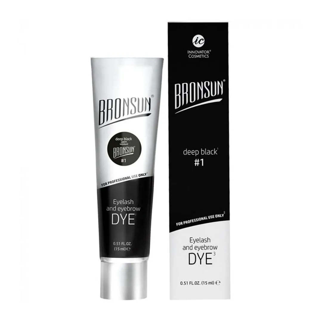 Bronsun Lash & Brow Dye Deep Black 15ml