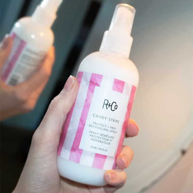 Candy Stripe Protect   Prep Detangling Spray