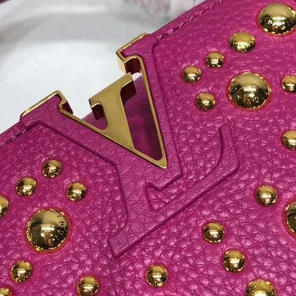 Capucines Bb Sun Sculpture Top Handle Bag M48865 Purple 2018