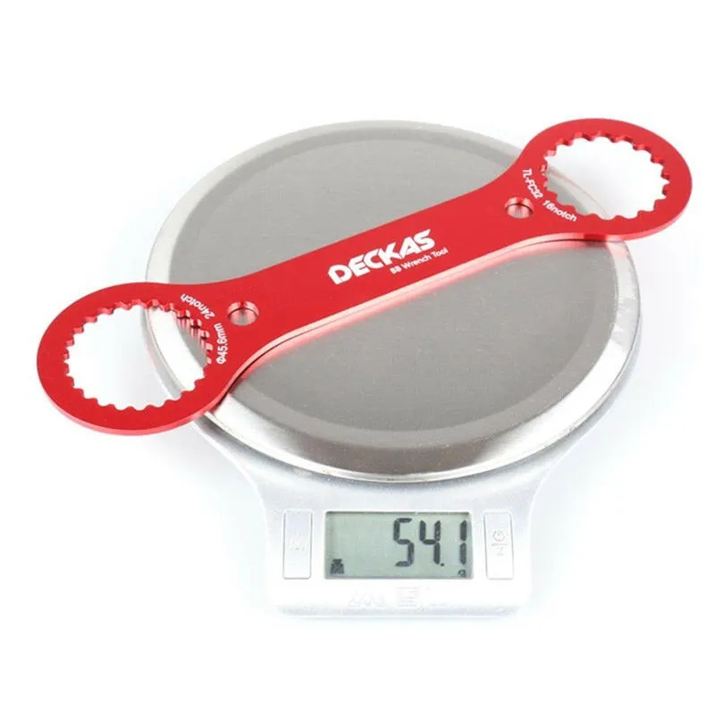 DECKAS Multifunctional BB Wrench Tool DW-018 249*64*3mm Red DUB/TL-FC32 Adaptor Of TL-FC25/TL-FC24 BB Bottom Bracket Repair Tool