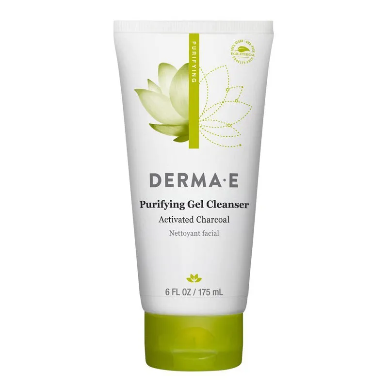 DERMA E - Purifying Gel Cleanser Activated Charcoal - 6 fl. oz. (175 ml)