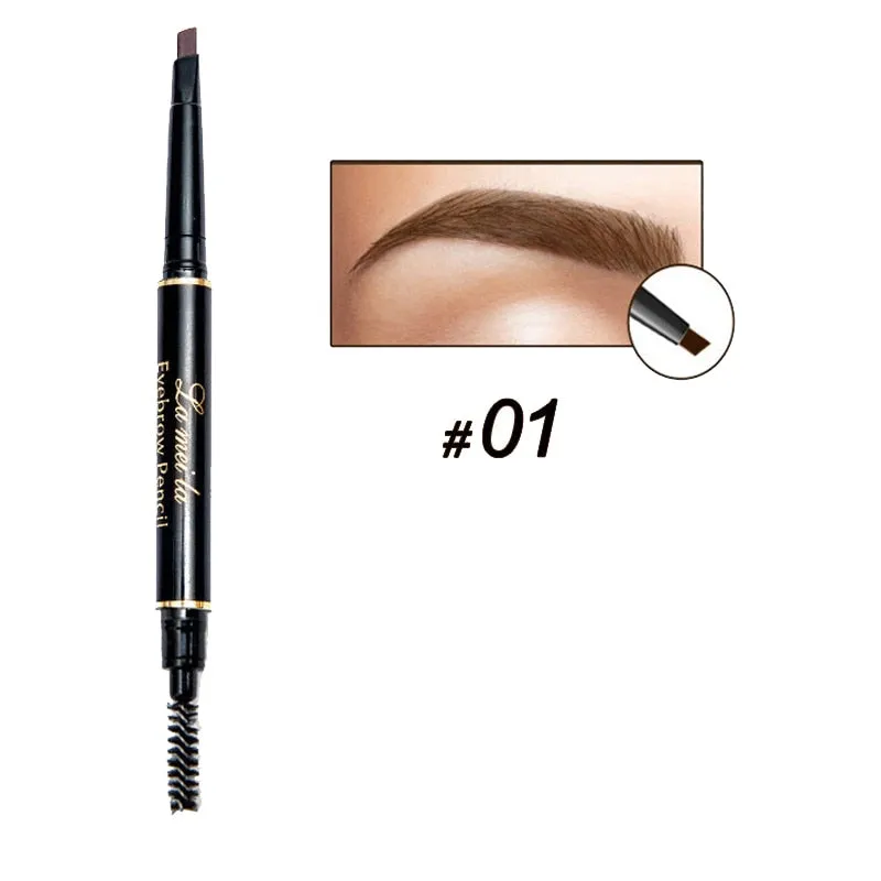 Double-Ended 3D Eyebrow Pencil with Mascara Natural Eye Brow Tint Cosmetics Waterproof Pigment