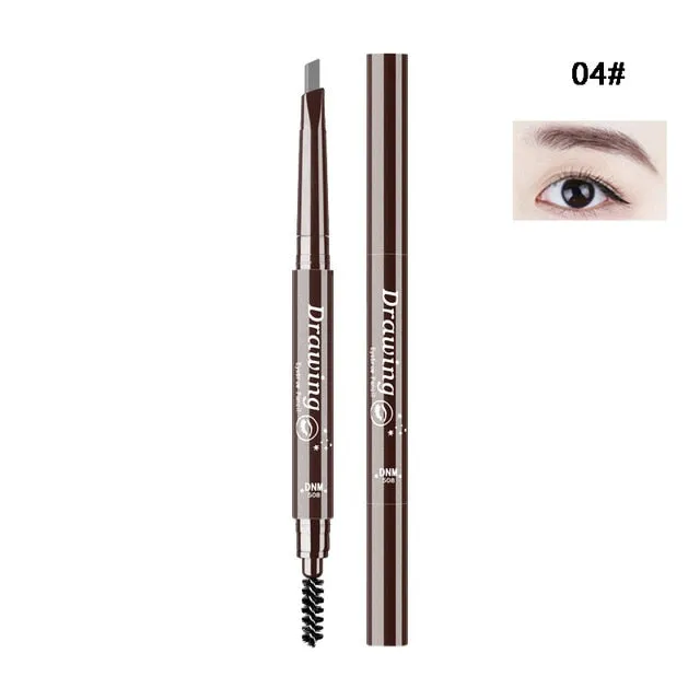 Double-Ended 3D Eyebrow Pencil with Mascara Natural Eye Brow Tint Cosmetics Waterproof Pigment