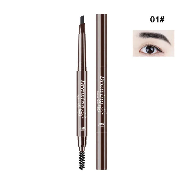 Double-Ended 3D Eyebrow Pencil with Mascara Natural Eye Brow Tint Cosmetics Waterproof Pigment