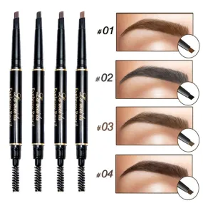 Double-Ended 3D Eyebrow Pencil with Mascara Natural Eye Brow Tint Cosmetics Waterproof Pigment