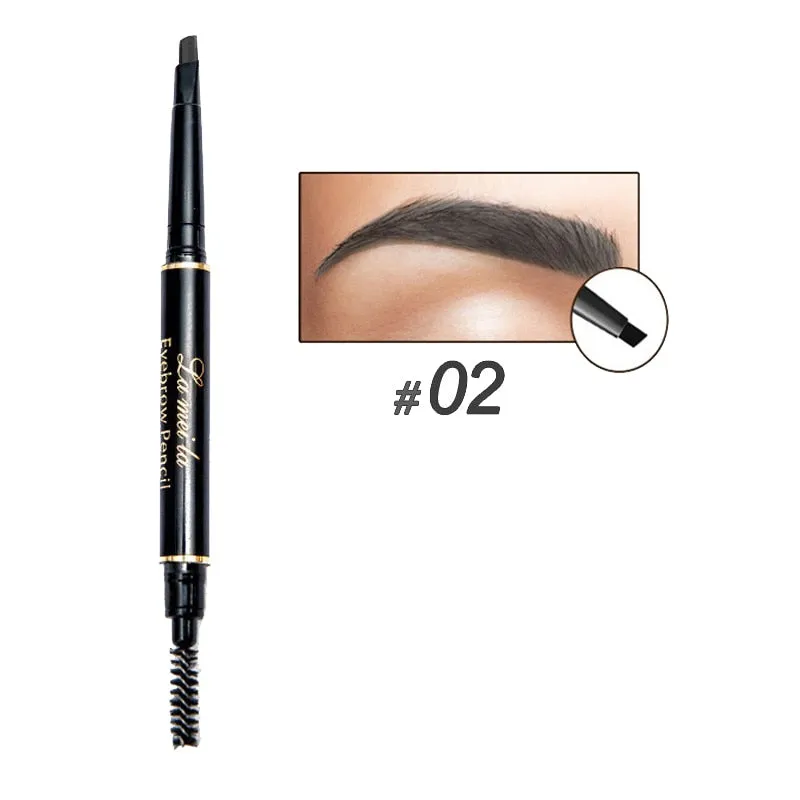 Double-Ended 3D Eyebrow Pencil with Mascara Natural Eye Brow Tint Cosmetics Waterproof Pigment