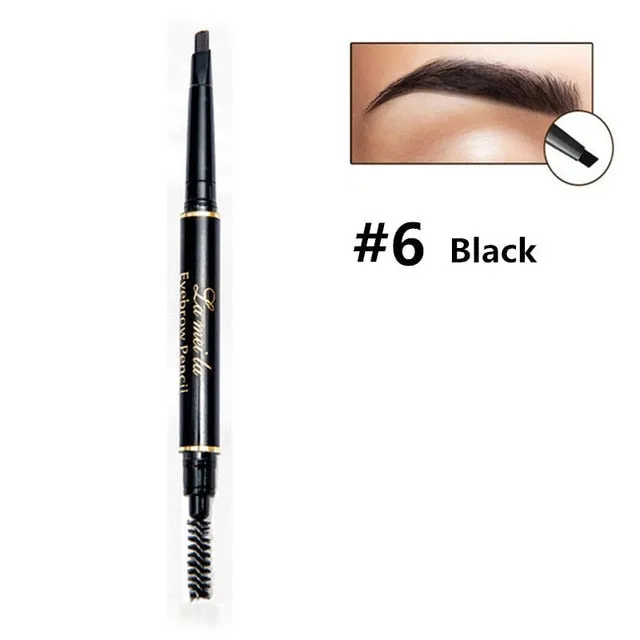Double-Ended 3D Eyebrow Pencil with Mascara Natural Eye Brow Tint Cosmetics Waterproof Pigment