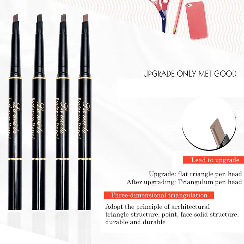 Double-Ended 3D Eyebrow Pencil with Mascara Natural Eye Brow Tint Cosmetics Waterproof Pigment
