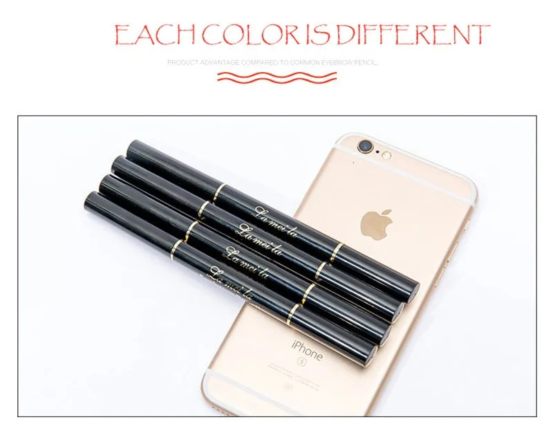 Double-Ended 3D Eyebrow Pencil with Mascara Natural Eye Brow Tint Cosmetics Waterproof Pigment