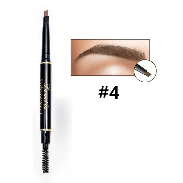 Double-Ended 3D Eyebrow Pencil with Mascara Natural Eye Brow Tint Cosmetics Waterproof Pigment