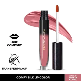 FC Comfy Silk Liquid Lip Color- Breezy Coral 03