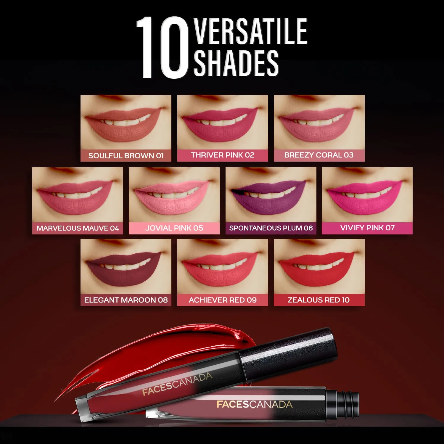 FC Comfy Silk Liquid Lip Color- Breezy Coral 03