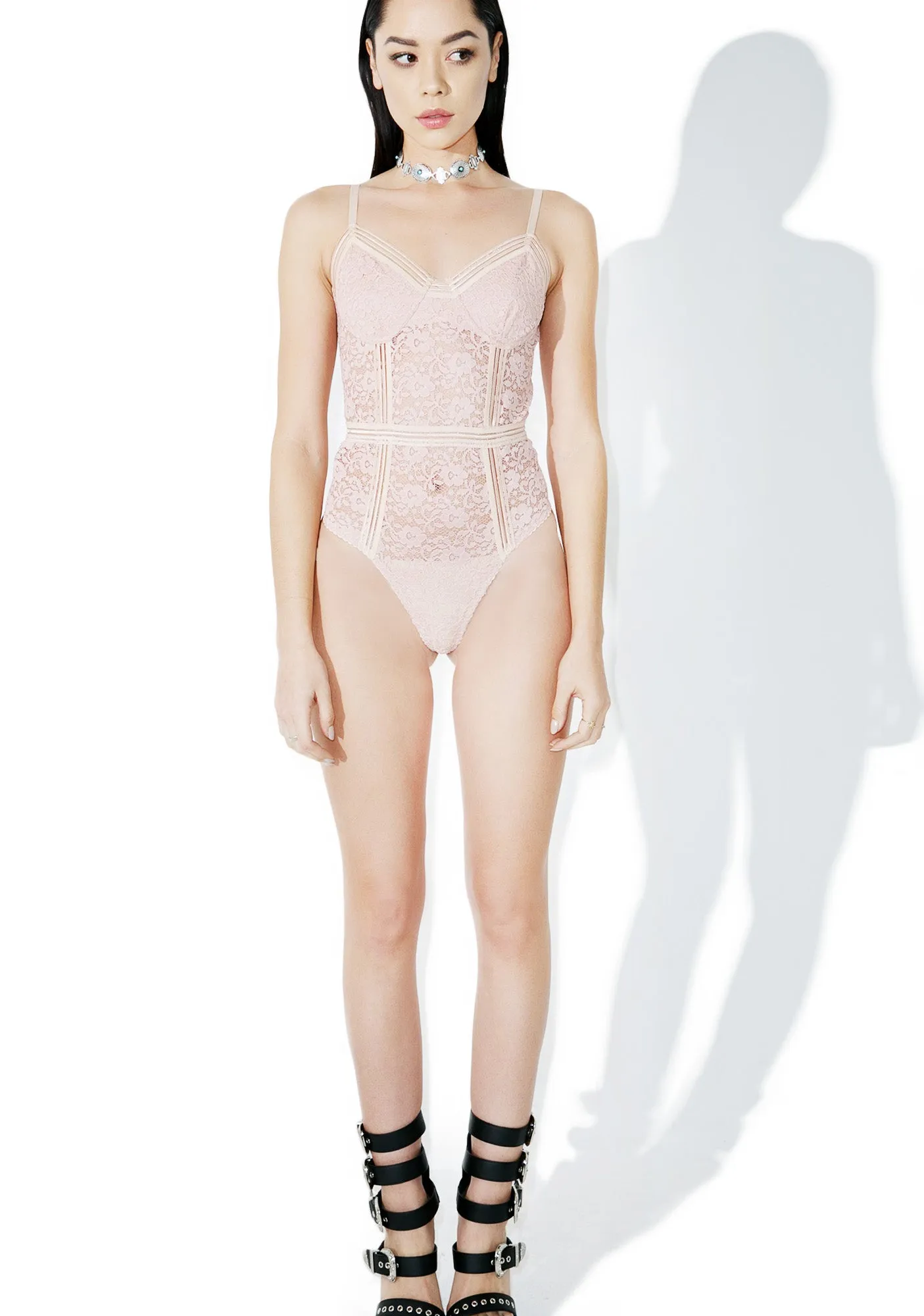 Halation Lace Bodysuit