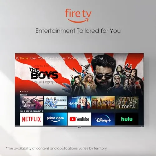 Hisense 65-Inch Class U6HF Series ULED 4K UHD Smart Fire TV (65U6HF, 2024) - QLED, 600-Nit Dolby Vision, Game Mode Plus VRR, HDR 10 , 240 Motion Rate, MEMC, Voice Remote, Compatible with Alexa, Black