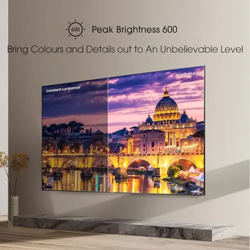 Hisense 65-Inch Class U6HF Series ULED 4K UHD Smart Fire TV (65U6HF, 2024) - QLED, 600-Nit Dolby Vision, Game Mode Plus VRR, HDR 10 , 240 Motion Rate, MEMC, Voice Remote, Compatible with Alexa, Black