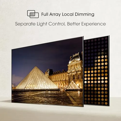 Hisense 65-Inch Class U6HF Series ULED 4K UHD Smart Fire TV (65U6HF, 2024) - QLED, 600-Nit Dolby Vision, Game Mode Plus VRR, HDR 10 , 240 Motion Rate, MEMC, Voice Remote, Compatible with Alexa, Black