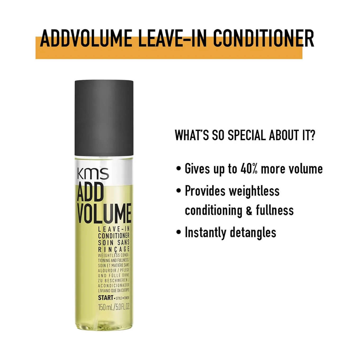 KMS Add Volume Leave-In Conditioner 150ml