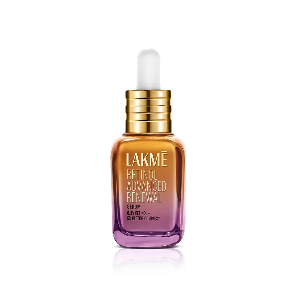 Lakme Retinol Advanced Renewal Serum 0.1% Retinol   5% Peptide Complex 30 ML