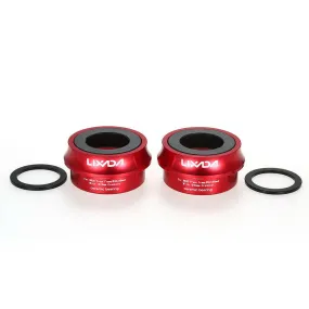 Lixada Road Bike Bicycle Cycling  Press Fit Ceramic Bottom Bracket Cups Aluminum Alloy 66mm/72mm BB Cups Crank Set Bearing   Axis Parts
