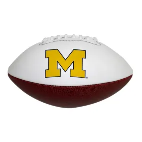 LogoBrands Michigan Full Size Autograph Football