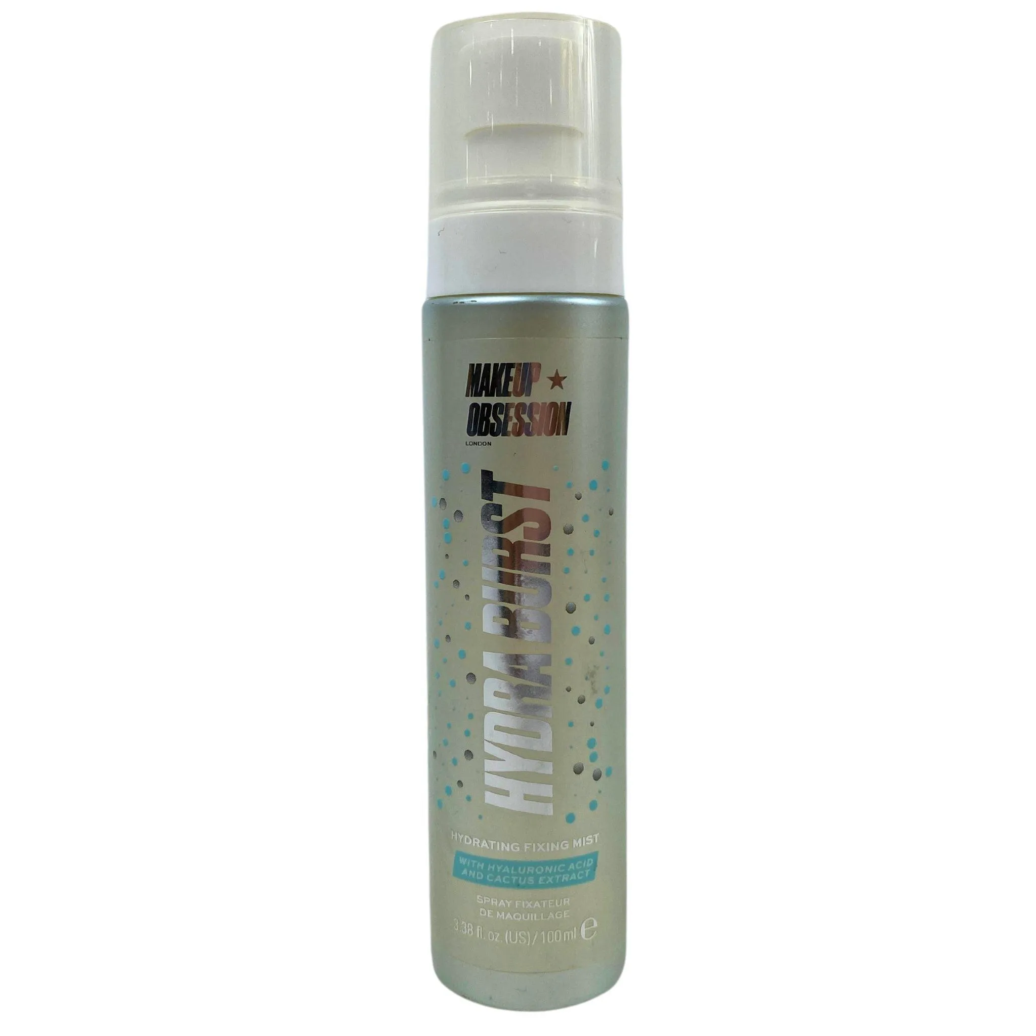 Makeup Obsession Hydra Burst Hydrating Fixing Mist with Hyaluronic Acid & Cactus Extract 3.38OZ (50 Pcs Lot)