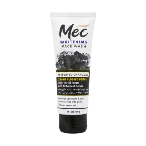 Mec Whitening Face Wash Activated Charcoal 100g