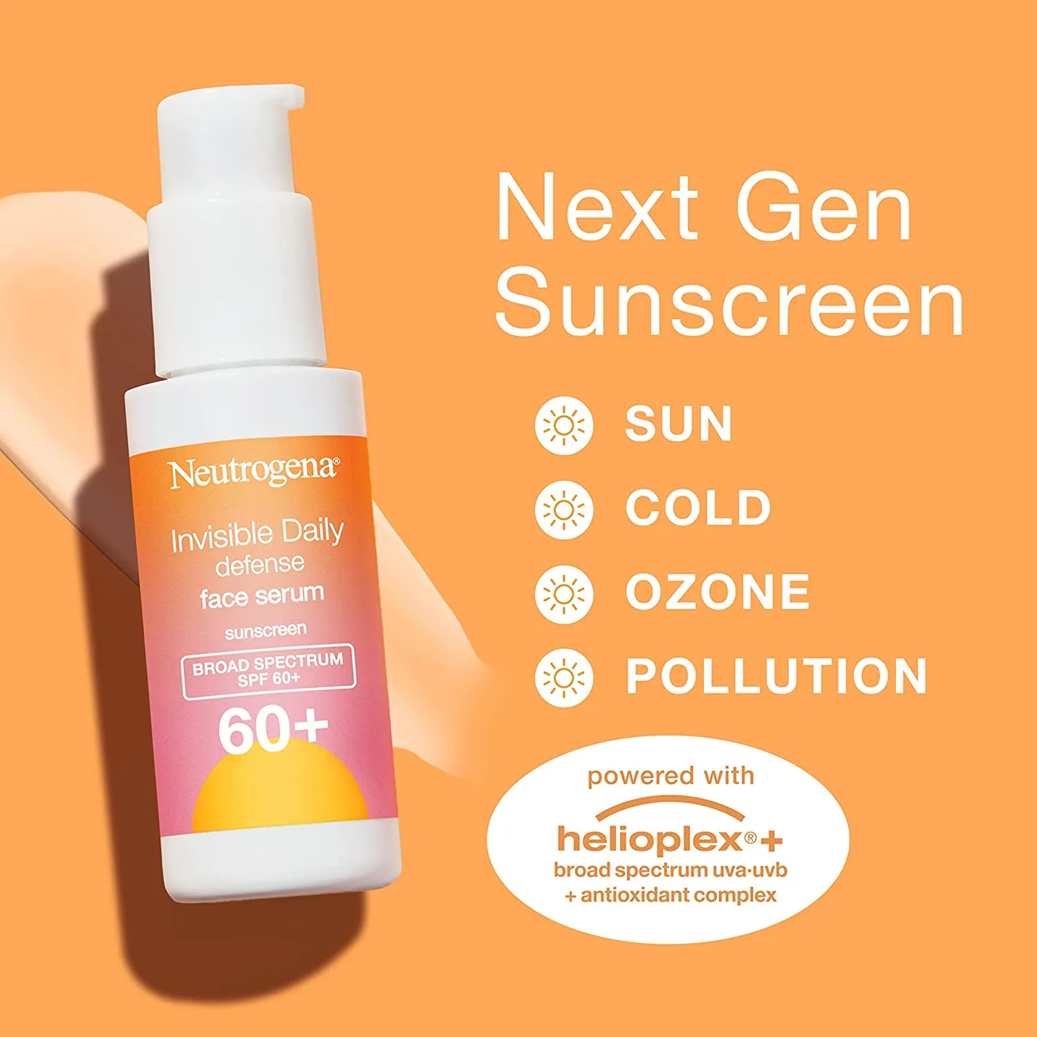 NEUTROGENA INVISIBLE DAILY FACE SERUM SPF 60  1.7 Oz