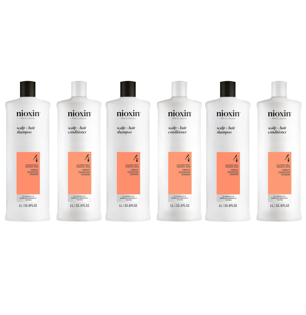 NIOXIN System 4 Cleanser 33.8oz & Scalp Therapy 33.8oz Duo Set