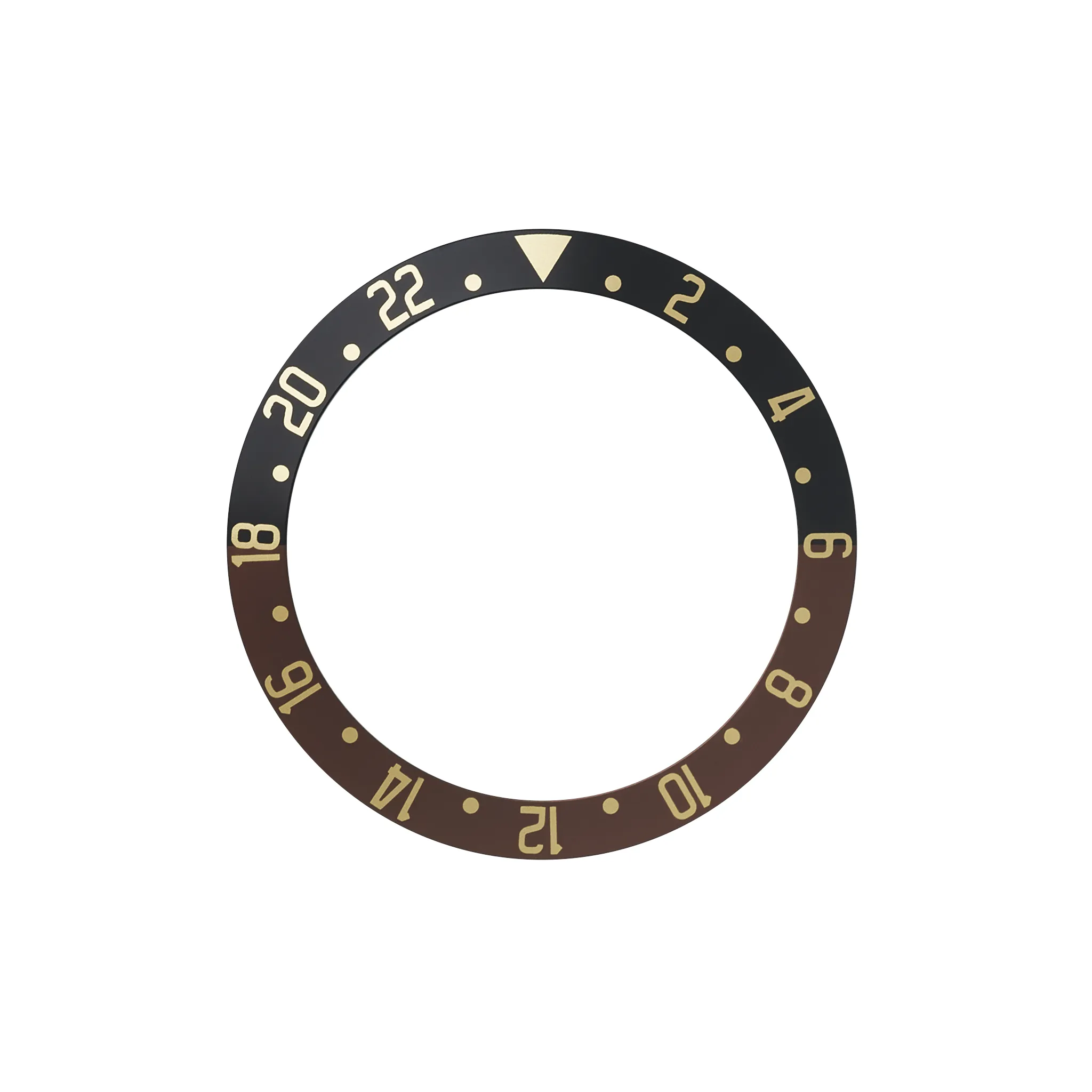 SKX007/SRPD Aluminium Bezel Insert: GMT BB style Root Beer
