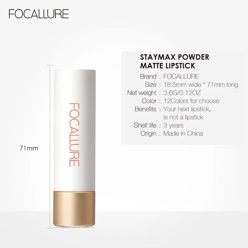 Staymax Powder Lightweight Waterproof Lips  Nude Matte Velvet Lipstick