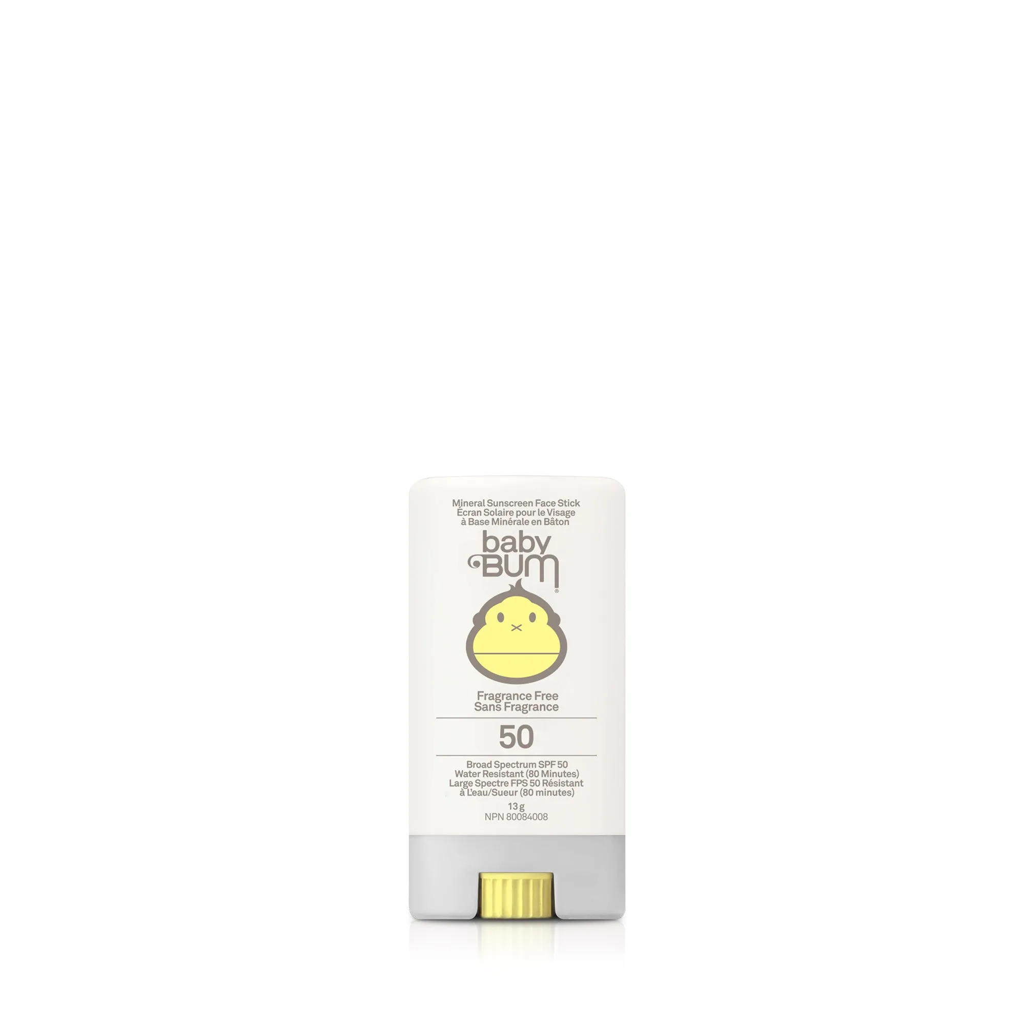 Sun Bum Baby Bum Mineral SPF 50 Sunscreen Face Stick I Fragrance Free I 13g